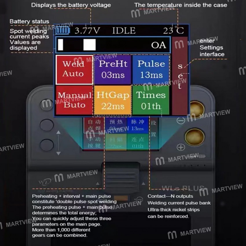 wl wls-plus-all-in-one-color-screen-intelligent-spot-welding-machine-for-mobile-phone-battery-repair