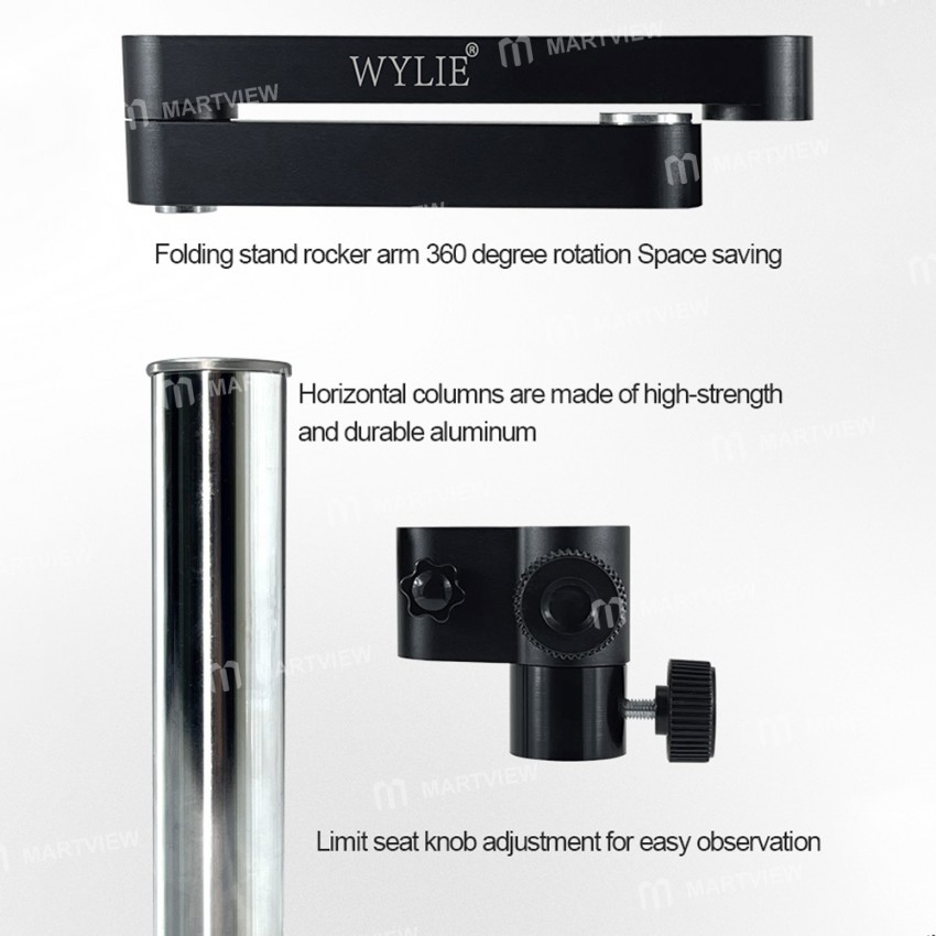 wylie 360-rotation-universal-folding-metal-microscope-articulating-arm-support-5
