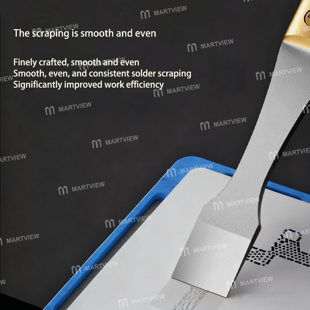 keguan double-blade-stainless-steel-solder-paste-scraper-for-bga-pcb-repair-4