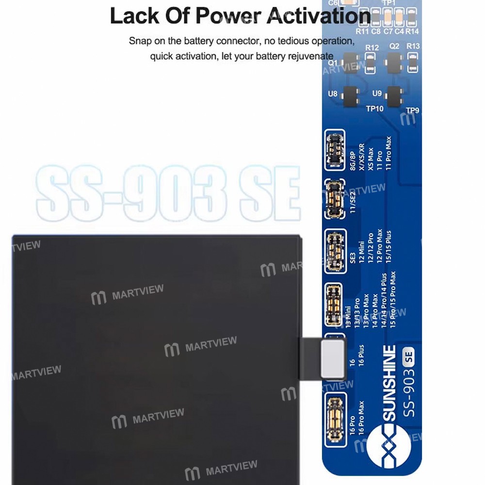 sunshine ss-903-se-battery-charging-activation-board-for-iphone-8-to-16pro-max-se2-se3-7
