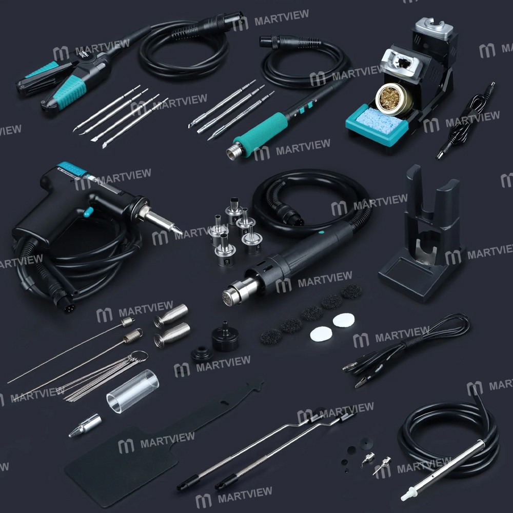 yihua 948d-iv-1410w-5-in-1-hot-air-gun-c245-soldering-iron--tweezers-iron--suction-tin-gun-rework-st