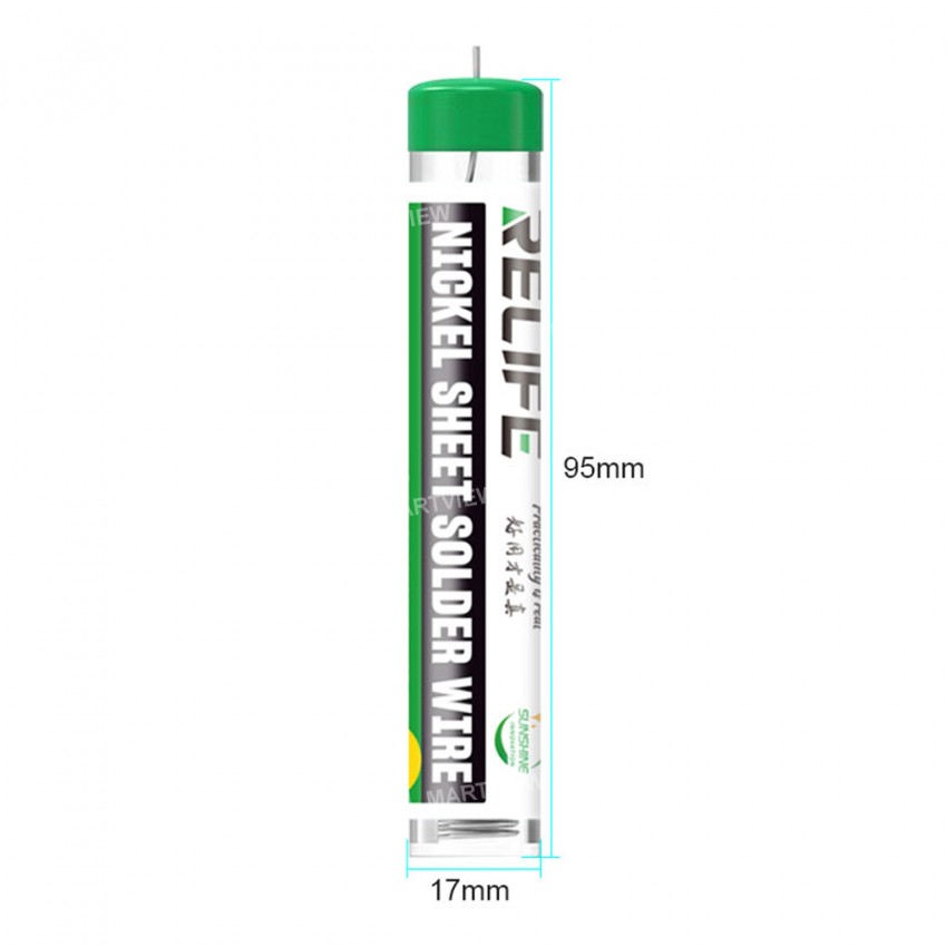 Relife RL-444 0.8mm*3m Battery Metal Board Soldering Tin Wire No Need Spot Welding Machine Soldering