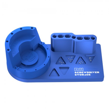 Mechanic R11 Tweezer / Screwdriver Aluminum Alloy Storage Rack with Phone Holder Function