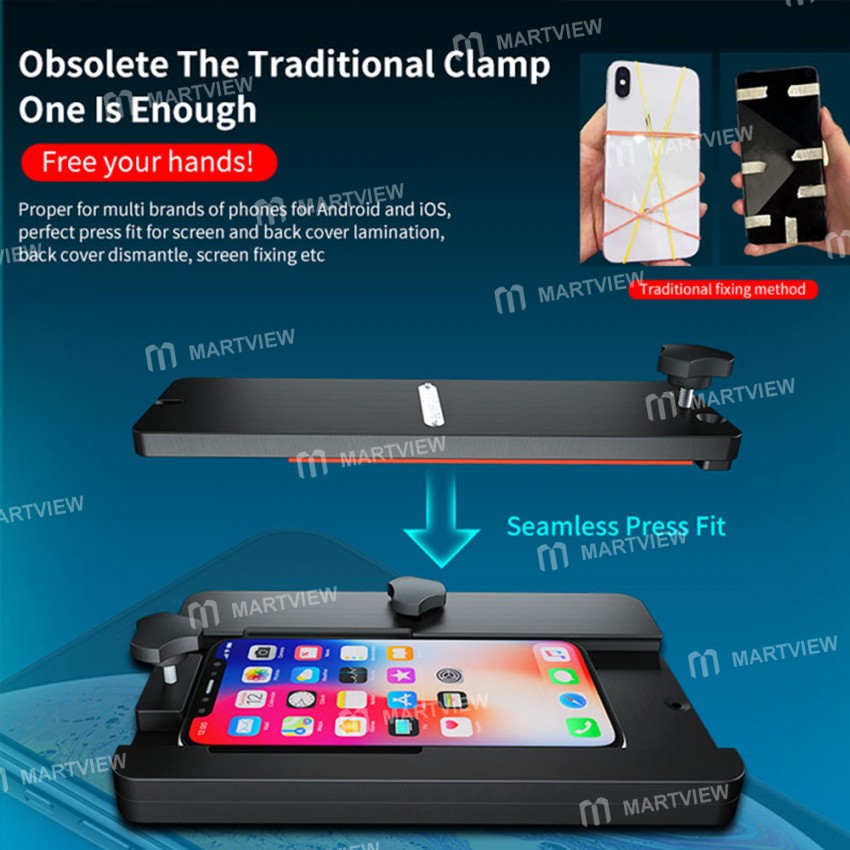 AiXun iFixture FT-08 Phone Rear Glass Fixing Mould Disassemble Press Fixture Holder