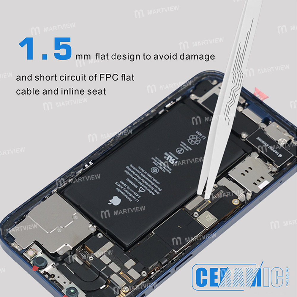 mijing tcn-series-anti-static-non-magnetic-precision-ceramic-tweezers-for-pcb-repair-8