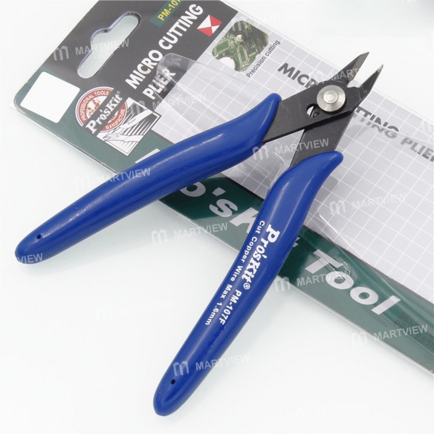 Pro's Kit PM-107C / PM-107F Wear-resistant Precision Thin Knife Oblique Nozzle Cutting Pliers