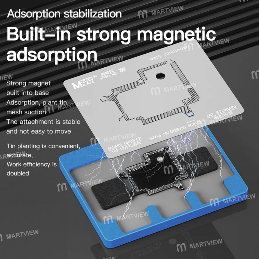 maant c2-non-polar-double-sided-universal-planting-tin-reballing-stencil-platform-2