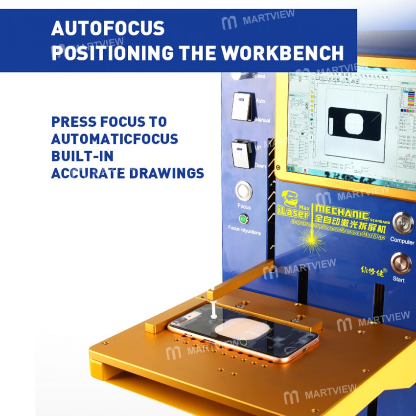 Mechanic iLaser Auto Laser LCD Screen Remover Back Glass Laser Separating Engraving Machine