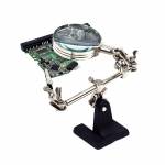 168Z Magnifying Glass with 2 Auxiliary Clip Magnifier for Mobile Phone Repair Tool