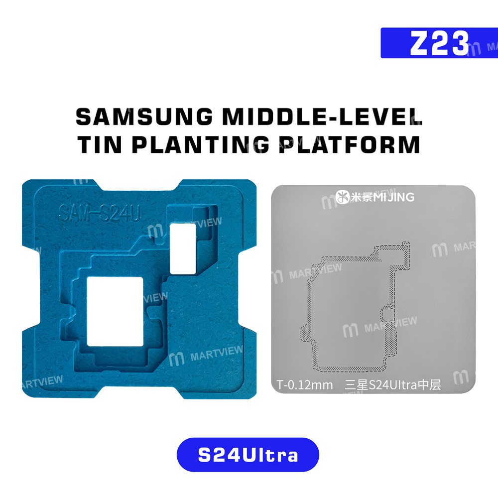 mijing z23-middle-level-tin-planting-bga-reballing-platform-set-for-samsung-galaxy-s20-to-s25-series