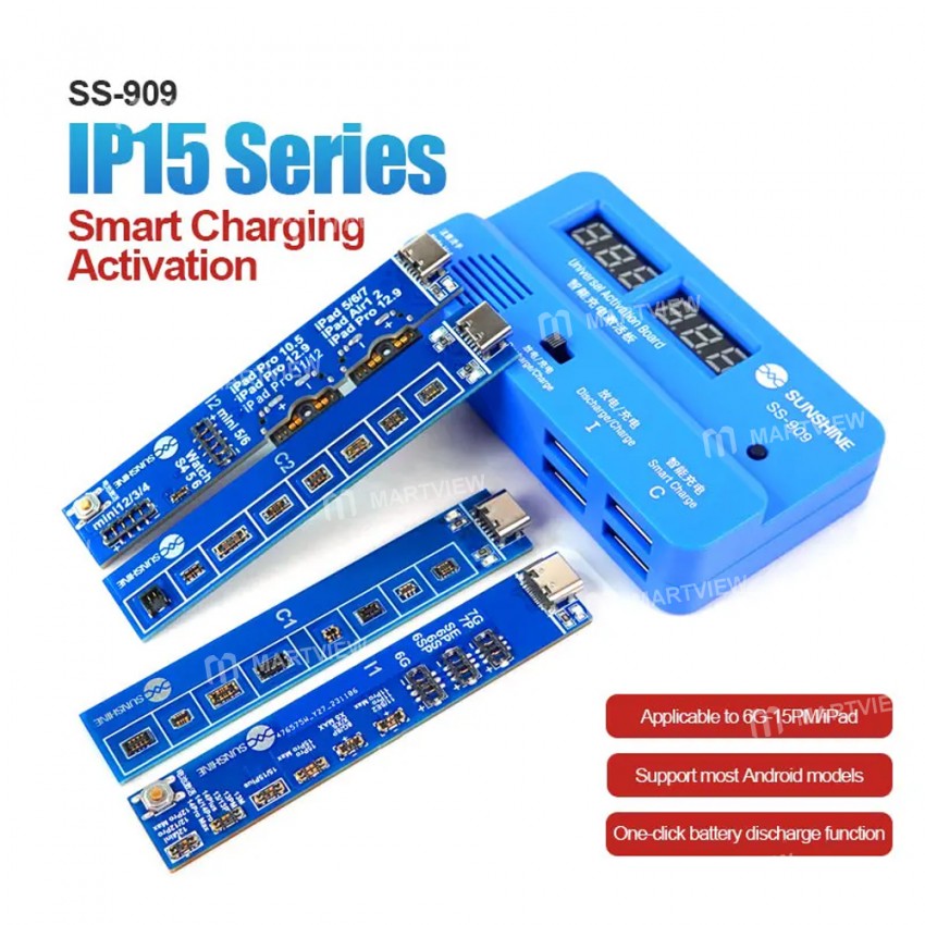 sunshine ss-909-v90-universal-battery-intelligent-activation-board-for-iphone-15-series-android-2