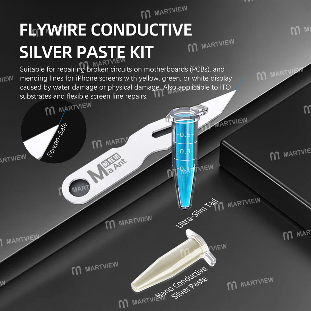 maant m100-fly-wire-conductive-silver-paste-for-iphone-ito-conductive-flexible-screen-repair-6