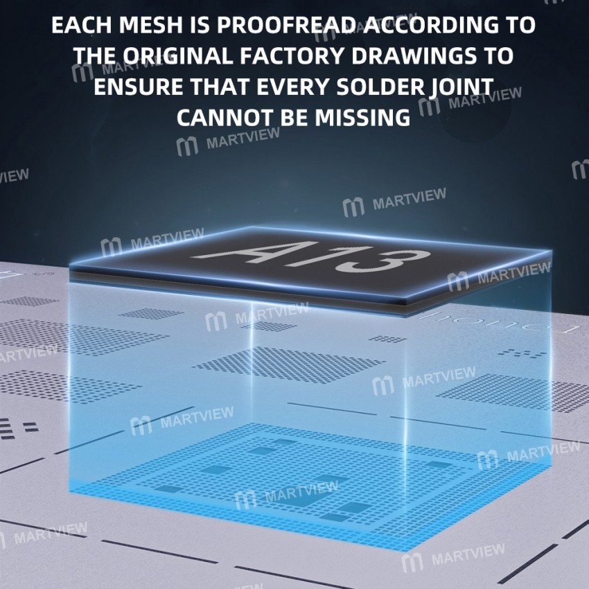 qianli 012mm-bga-reballing-stencil-set-for-iphone-6g-to-13pro-max-apple-a8-to-a15-cpu-6