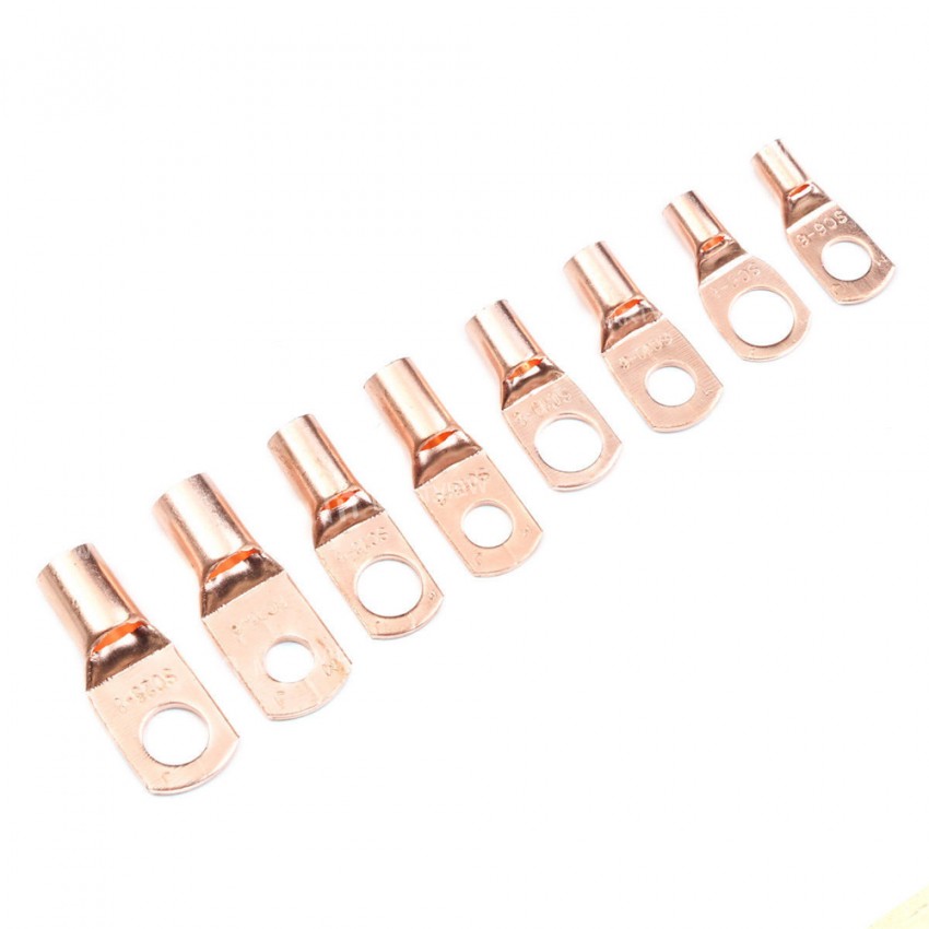 Wire Crimp Connector Soldered Copper Ring Terminal with Box - 60/240/260Pcs