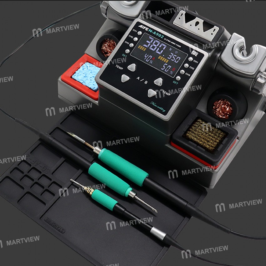 Aifen A902 C115 / C210 / C245 Double Station Welding Rework Station for Phone PCB IC Repair Solderin