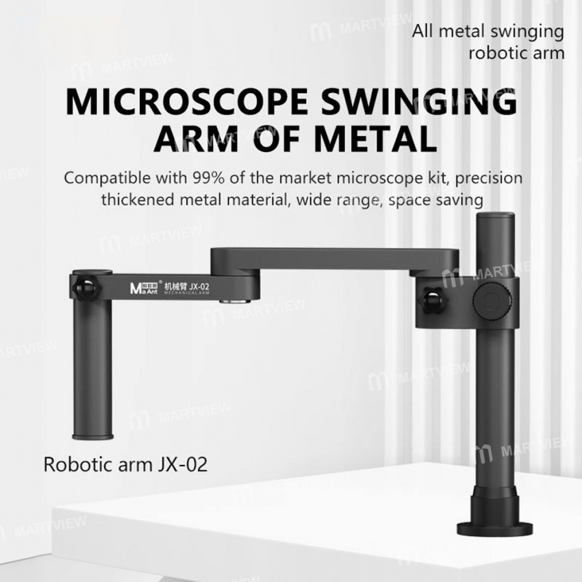 maant jx-02-robotic-arm-360-rotating-metal-microscope-swinging-arm-for-most-microscope-2