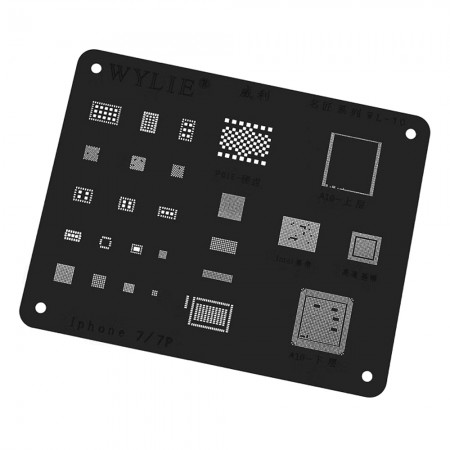 Wylie WL-10 Comprehensive BGA Reballing Stencil for iPhone 7 / 7P Apple A10 CPU