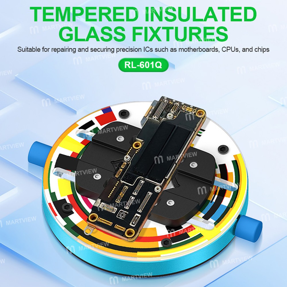 relife rl-601q-heat-insulating-ring-shaped-tempered-glass-motherboard-repair-fixture-7