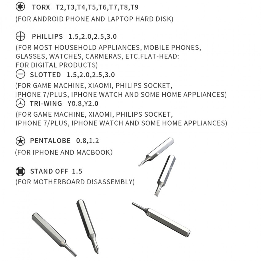 JAKEMY JM-Y04 25-in-1 Rechargeable Electric Screwdriver Set with Bits and Magnetic Measuring Mat