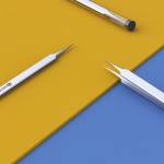 UGAIN AAA-14 AAA-12 Precision Jump Wire Non-Magnetic Stainless Steel Tweezer