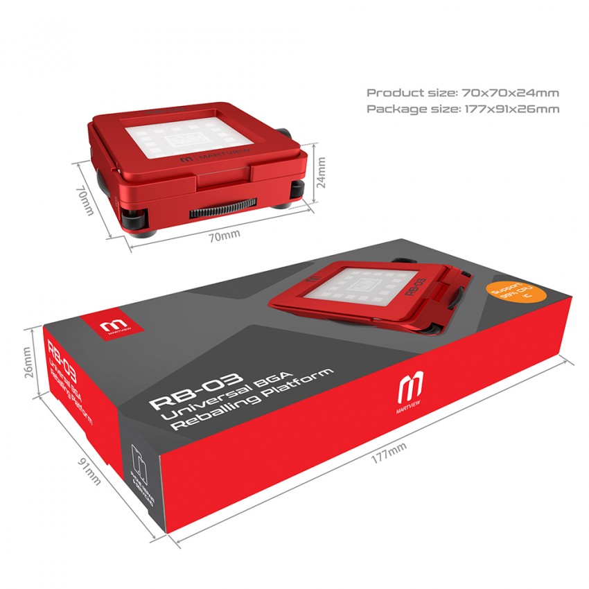 martview rb-03-mulit-funcions-automatic-positioning-universal-bga-reballing-station-holder-template-