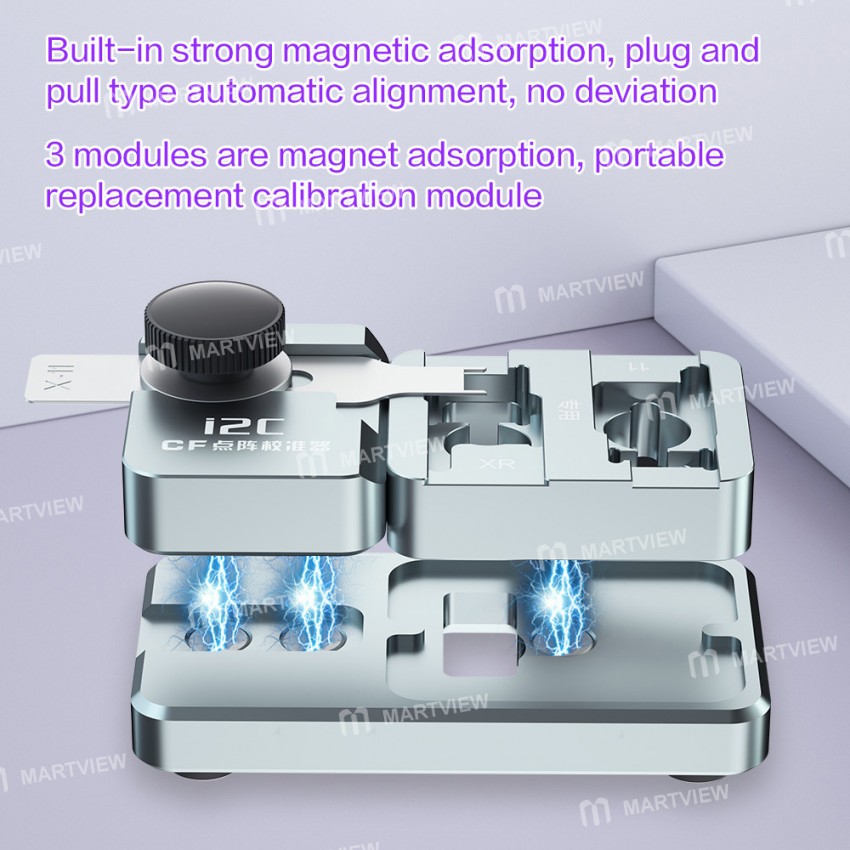 i2c 15-in-1-precision-cf-dot-matrix-calibrat-projector-fixture-for-iphone-x-to-13pro-max-8