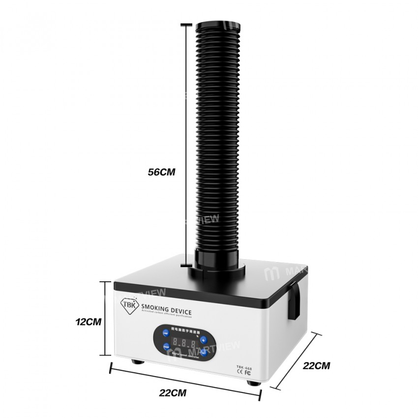 TBK-668 150W Mini Strong Suction Smoke Purifier for Mobile Phone Repair