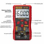 Aneng M118A True RMS Auto-ranging Multi-function Precision Digital Multimeter with Flashlight