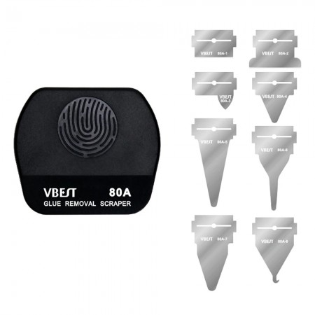 VBST-80A Stainless Steel Multipurpose Magnetic Double-sided Glue Removal Scraper Set