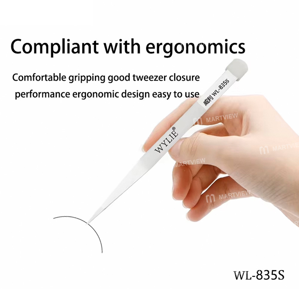 wylie wl-835s-insulating-anti-static-ceramic-tweezers-for-pcb-soldering-repair-6