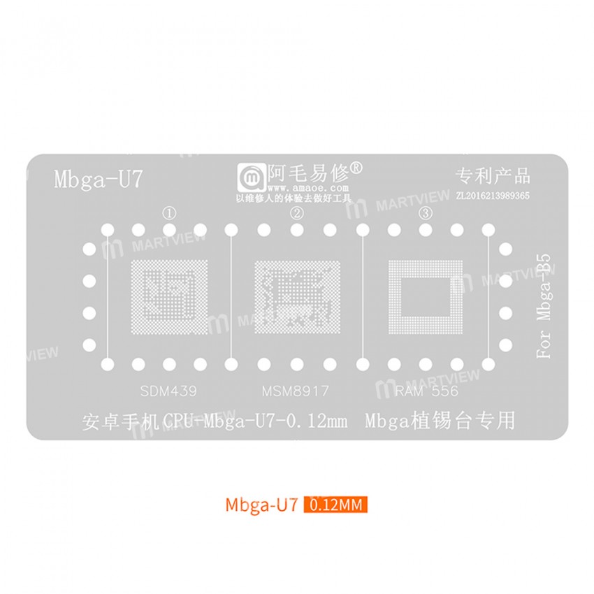 amaoe mbga-b5-middle-layer-bga-reballing-stencil-set-7