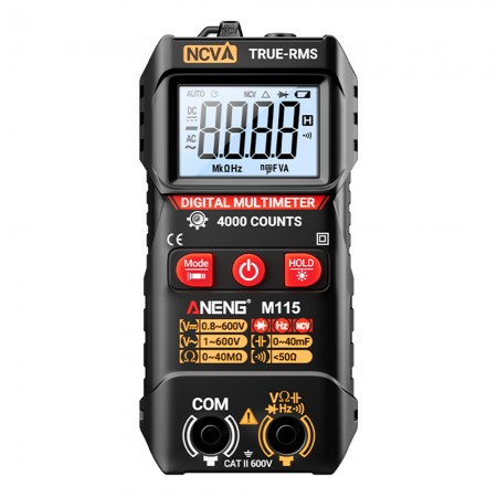 Aneng M115 Multi-function Automatic Digital Capacitance Meter with NCV and Diode Test Function