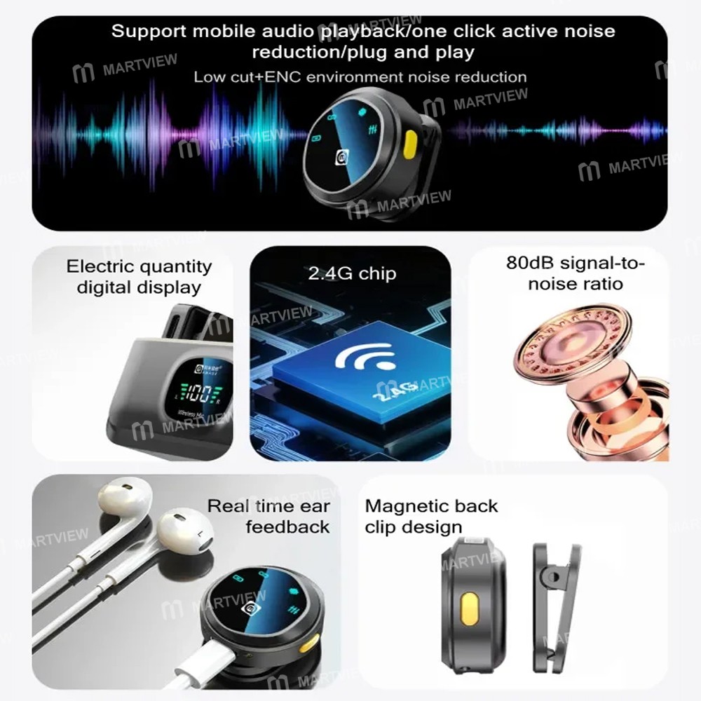 amaoe mic-a-bluetooth-wireless-magnetic-suction-button-collar-microphone-with-display-3