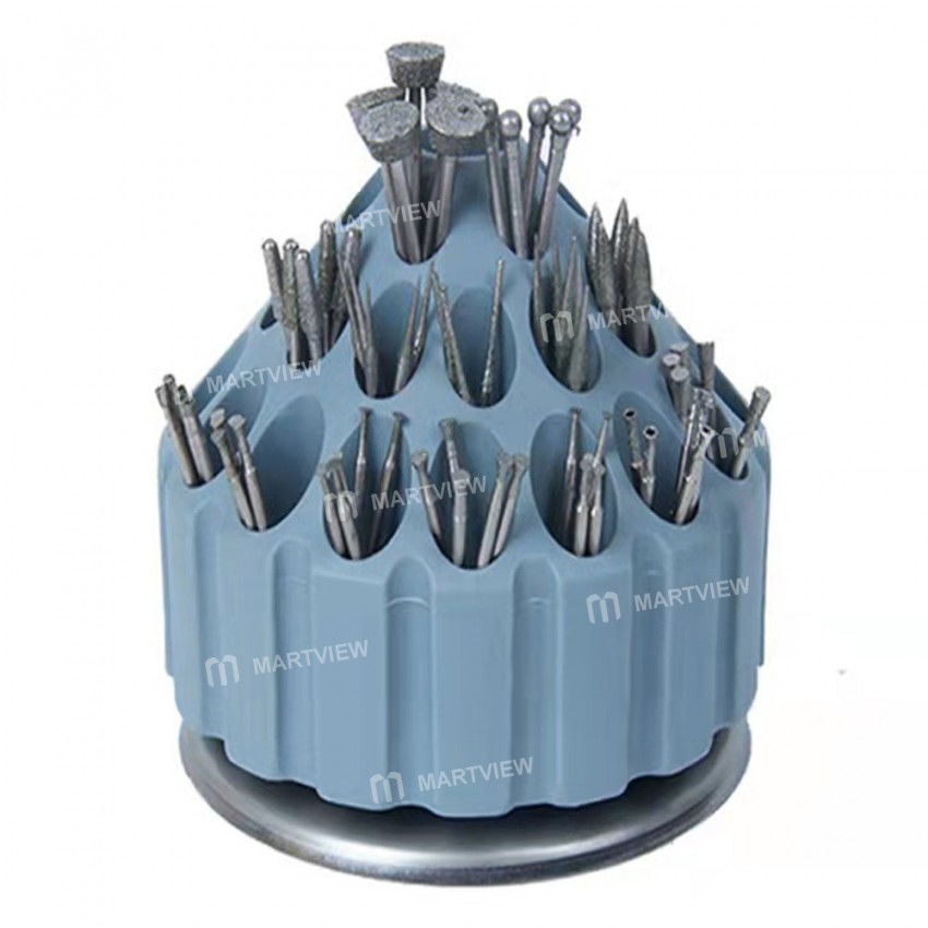 35 holes-360-degree-rotating-honeycomb-tools-storage-box-for-storage-of-grinding-head-4