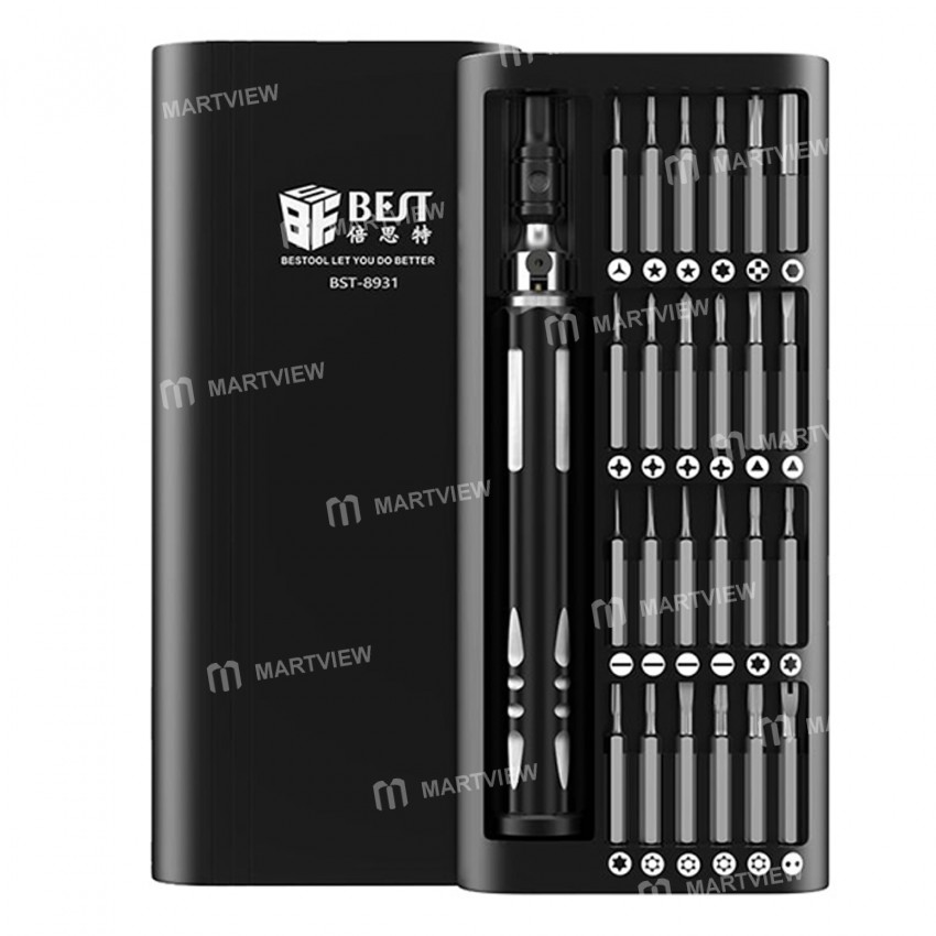 BST-8931 25-in-1 Precision Magnetic S2 Screwdriver Set for Phone/Watch/PC/Eyeglasses Repair