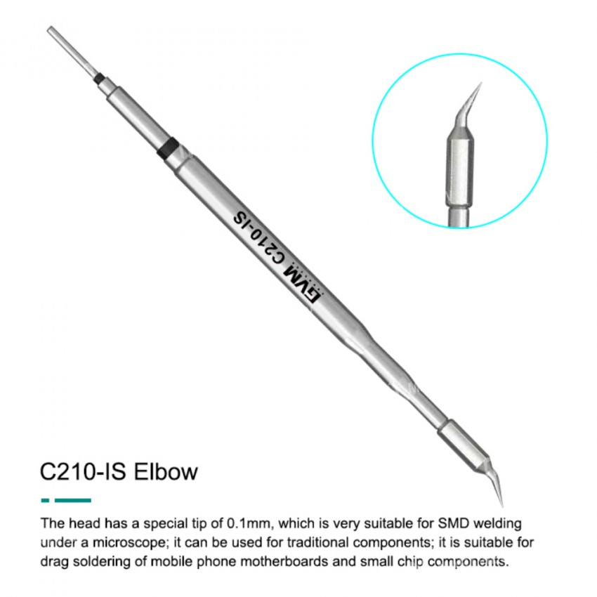 GVM C210-I C210-IS C210-K Lead-free Soldering Iron Tip for T210 Welding Station