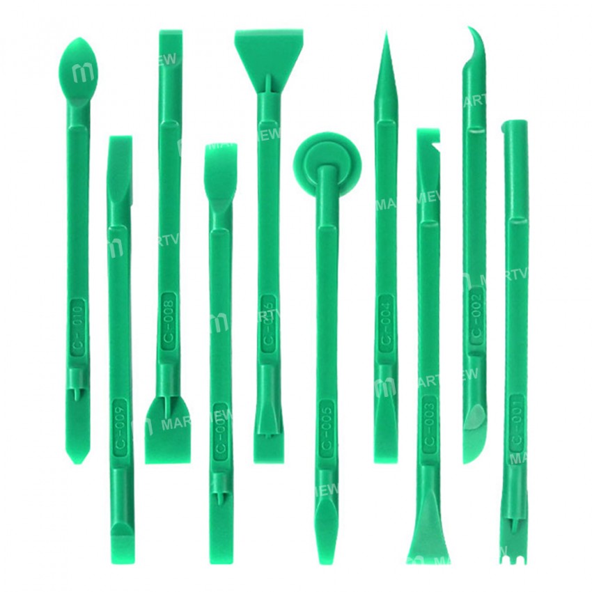 Relife RL-049C 10-in-1 High Hardness Bilateral Multifunctional Plastic Dismantling Rod Set