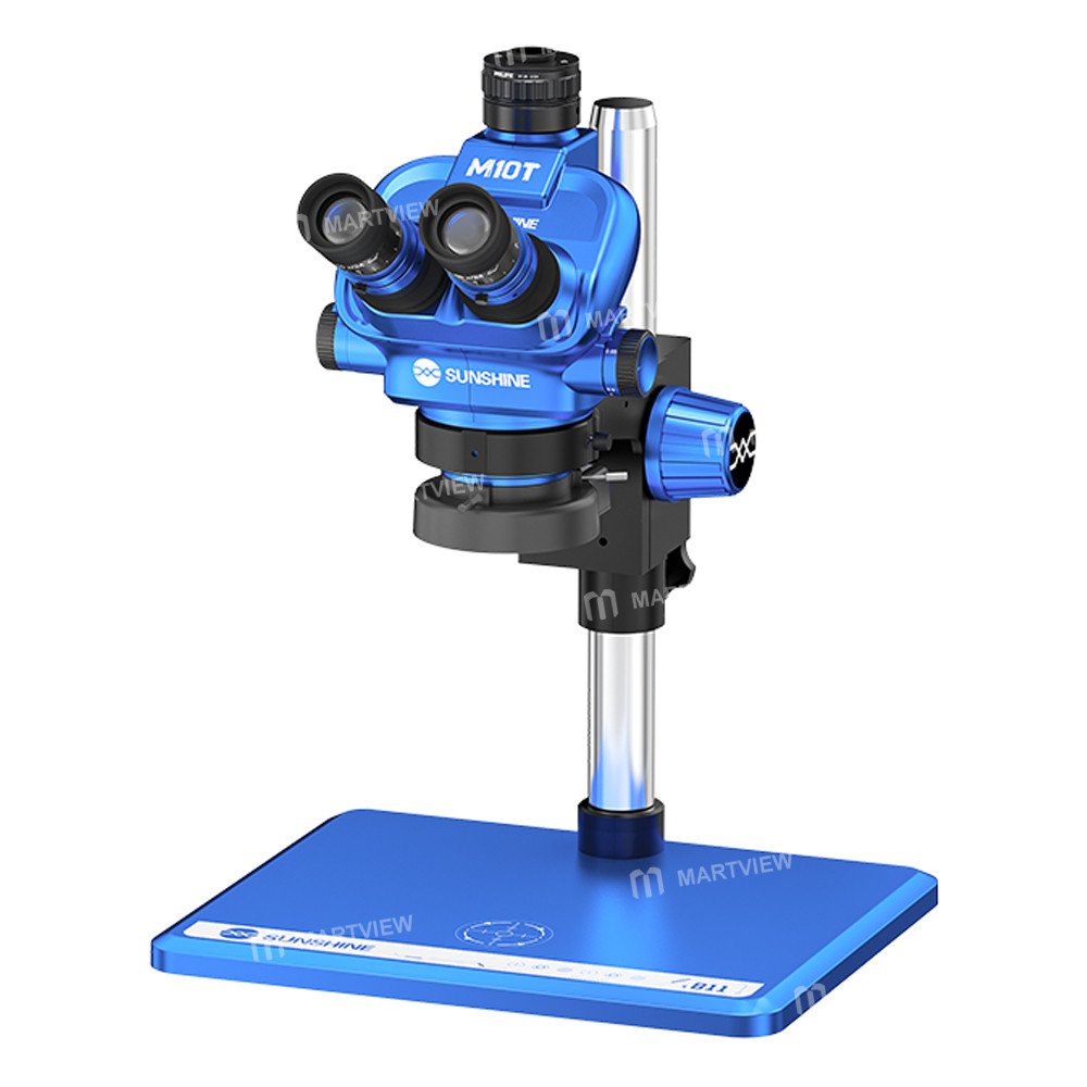 sunshine m10t-b11-65x-55x-trinocular-zoom-stereo-microscope-with-b11-aluminum-alloy-base-3