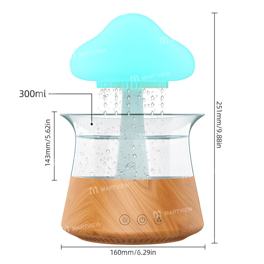 rain cloud-humidifier-water-drip-5h-timer-aromatherapy-essential-oil-diffuser-with-7-led-nighttime-1