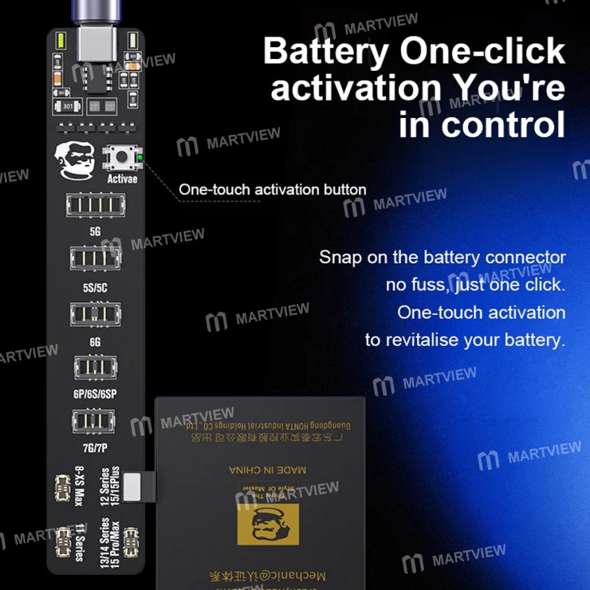 mechanic f018-f009-battery-activation-small-board-for-iphone-5-15pro-max-android-400-models-5