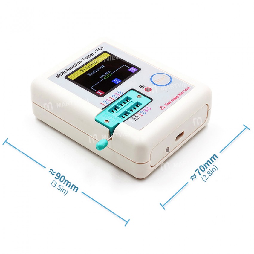 LCR-TC1 3.5-inch Colorful TFT Screen Multifunctional Transistor Tester