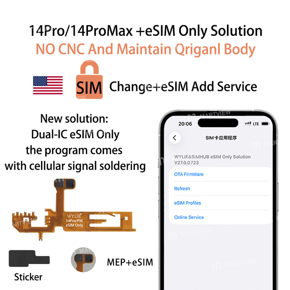 wylie esim-only-solution-no-cnc-maintains-original-body-for-us-version-iphone-14-pro-14pro-max-1