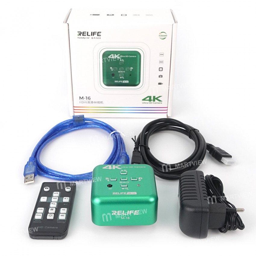 Relife M-16 HDMI HD 4K 30fps Industrial Grade Electronic Microscope Camera Camera