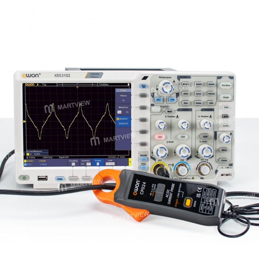 owon cp024-4a-to-400a-dc-ac-three-gear-current-clamp-for-storage-oscilloscope-7