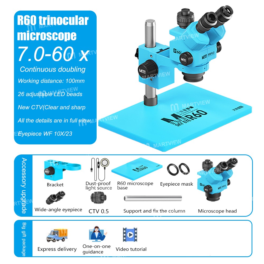 maant sky-eye-r60-7-60x-colorful-trinocular-microscope-with-large-base-for-pcb-welding-repair-8