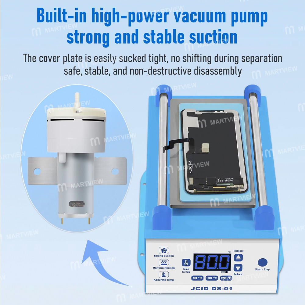 jcid ds-01-high-suction-lcd-screen-separator-built-in-vacuum-pump-with-temperature-memory-settings-3