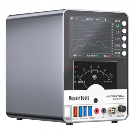 TBK 217 30V / 5A 4-Channel Storage Curved DC Regulated Power Supply with Hyperbola Display