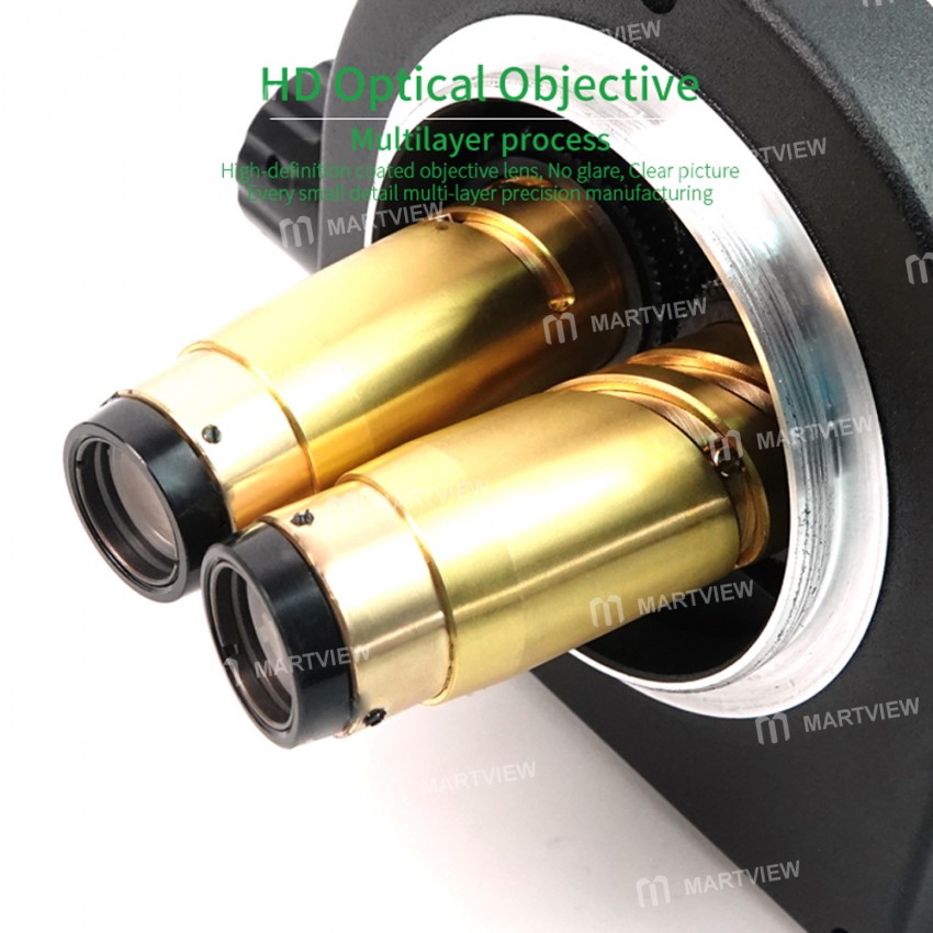 Relife RL-M3T 0.7-4.5X Trinocular HD Stereo Microscope - Green