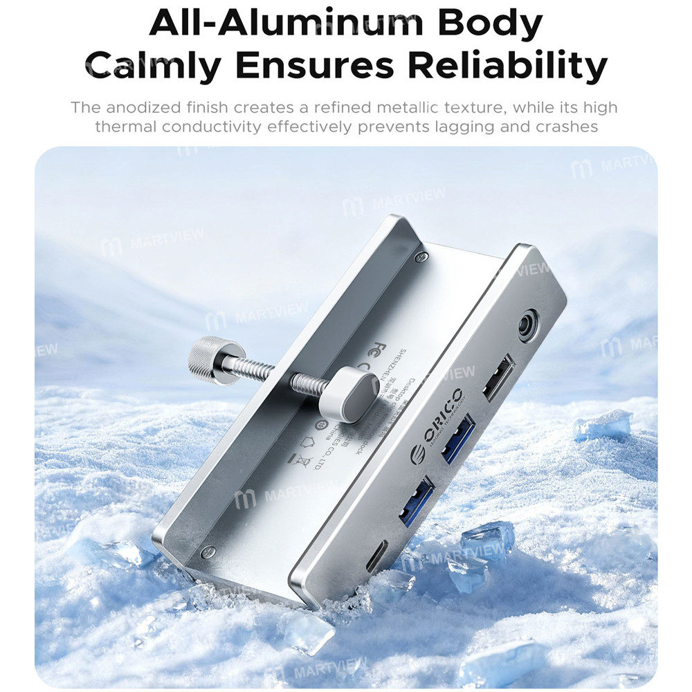 orico mh8p-8-in-1-usb-10gbps-rj45--35mm-headset-jack--4k-hdmi-desktop-clip-on-docking-station-15