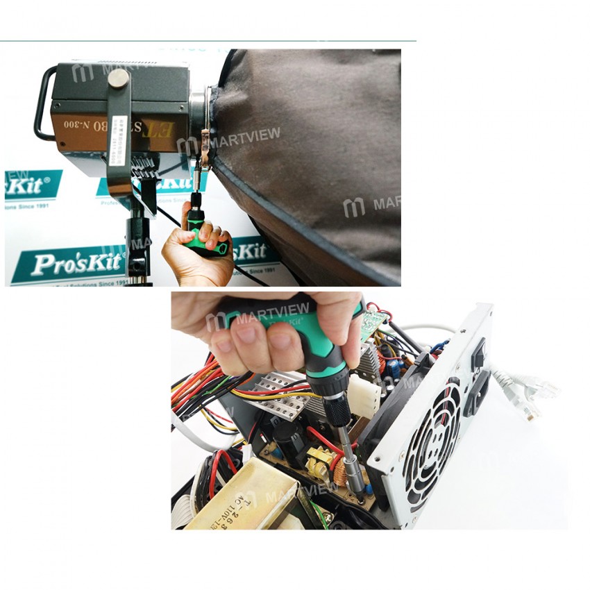 Pro'skit SD-2320M 18-in-1 Adjustable Magnetic Mini Ratchet Multifunctional Screwdriver Set